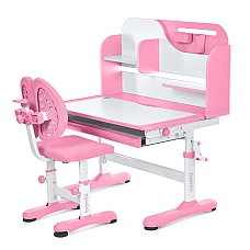Детская парта со стулом и надстройкой Bambi M 5801-8 Розовый