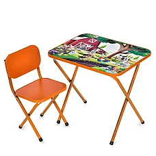 Складаний стіл зі стільцем Домашні тварини Bambi M 5966-7 Пом