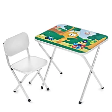 Складаний стіл зі стільцем Кіт Bambi M 5968-1 Білий