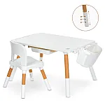 Столик со стулом Bambi M 6319-1 Белый