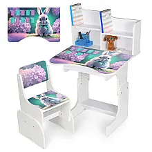 Дитяча парта з надбудовою та стільцем Зайченя Bambi N 2071-1-