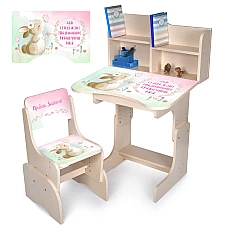 Дитяча парта з надбудовою та стільцем Зайченя Bambi N 2071-15