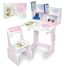 Дитяча парта з надбудовою та стільцем Зайченя Bambi N 2071-15
