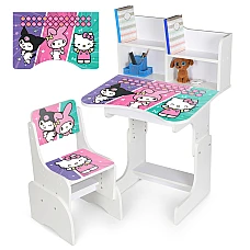 Дитяча парта з надбудовою та стільцем Hello Kitty Bambi N 207