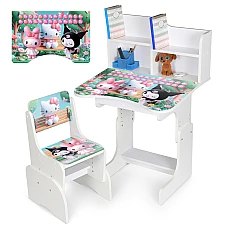 Дитяча парта з надбудовою та стільцем Hello Kitty 3d Bambi N 
