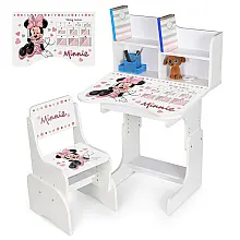 Детская парта с надстройкой и стулом Minnie Bambi N 2071-21-1