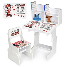 Дитяча парта з надбудовою та стільцем Minnie Mouse Bambi N 20