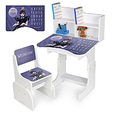 Дитяча парта з надбудовою та стільцем Wednesday Bambi N 2071-