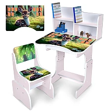 Дитяча парта з надбудовою та стільцем Оленя Bambi N 2071-3-7 