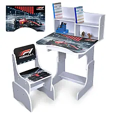 Дитяча парта з надбудовою та стільцем Formula 1 N 2071-36-5 С