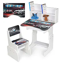Дитяча парта з надбудовою та стільцем BMW Bambi N 2071-7-1 Бі