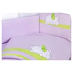 Дитяче ліжко Tuttolina Sleeping Cat (7 елементів) 65 Cветло-бузковий