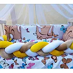 Постільний комплект ТМ Bonna Koss Метелики Бежевий