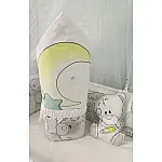 Постельный комплект ТМ Elliz Тедди Серый с мятным