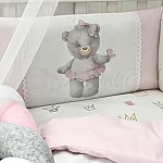 Постільний комплект Маленька Соня Kids Toys Стандарт Ведмедик Рожевий