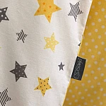 Постільний комплект Маленька Соня Baby Design Стандарт Stars Сіро-жовтий