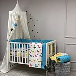 Постільний комплект Маленька Соня Baby Mix Стандарт Діно Яскравий