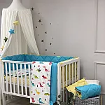 Постільний комплект Маленька Соня Baby Mix Стандарт Діно Яскравий