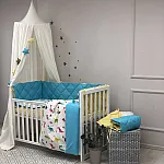 Постільний комплект Маленька Соня Baby Mix Стандарт Діно Яскравий