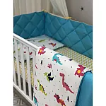 Постільний комплект Маленька Соня Baby Mix Стандарт Діно Яскравий