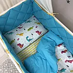Постільний комплект Маленька Соня Baby Mix Стандарт Діно Яскравий