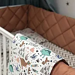 Постельный комплект Маленькая Соня Baby Mix Стандарт Дино Терракот