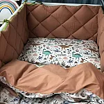 Постельный комплект Маленькая Соня Baby Mix Стандарт Дино Терракот