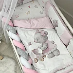 Постільний комплект Маленька Соня Kids Toys Стандарт Ведмедик Рожевий