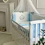 Постільний комплект Маленька Соня De Lux Стандарт Блакитний