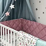 Постільний комплект Маленька Соня Baby Mix Стандарт Единоріг Кольоровий