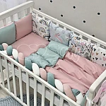 Постельный комплект Маленькая Соня Art Design Стандарт Зайцы Радуги