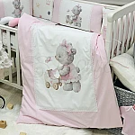 Постільний комплект Маленька Соня Kids Toys Стандарт Ведмедик Рожевий