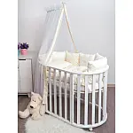 Постільний комплект Twins Dolce Сердечка 4064-D-403 Ecru