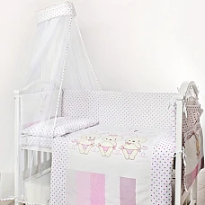 Постільний комплект Twins Dolce Друзі зайчики 4060-D-002 Pink