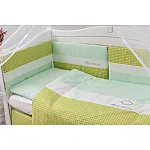 Постельный комплект 6 эл Twins Evo Облака 4073-A-035 Green