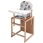 Стульчик-трансформер Babyroom Пони-230 eko Серый (совы)