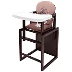 Стульчик-трансформер Babyroom Винни-220 Капучино-шоколад (мишка с будильником)