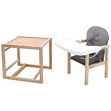 Стільчик-трансформер Babyroom Вінні-230 eko Сірий-графіт (вед