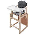 Стільчик-трансформер Babyroom Вінні-230 eko Графіт-сірий (ведмедик з будильником)