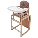 Стільчик-трансформер Babyroom Вінні-230 eko Шоколад-капучино (ведмедик з будильником)