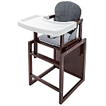 Стільчик-трансформер Babyroom Вінні-220 Графіт-сірий (ведмедик з чашкою)