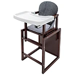 Стульчик-трансформер Babyroom Винни-220 Графит-серый (мишка с будильником)