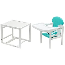 Стульчик-трансформер Babyroom Пони-240 Бирюзовый-белый