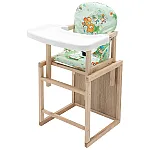 Стульчик-трансформер Babyroom Пони-230 eko Зеленый (мишки и пчелки)
