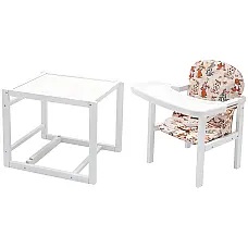 Стульчик-трансформер Babyroom Пони-240 Бежевый (зайчики)