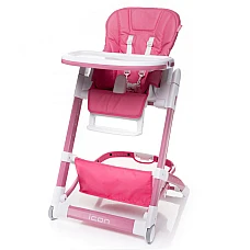 Стульчик для кормления 4Baby Icon Pink