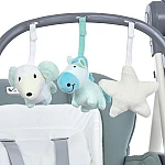 Стульчик-качели 2 в 1 EL Camino Swan ME 1087-G Pale Green