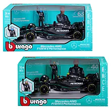 Автомодель з фігуркою Bburago - Mercedes-AMG F1 W14 E Perform