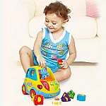 Музыкальная машинка-сортер Hola Toys Умный автобус (896)