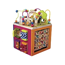 Развивающая деревянная игрушка - ЗОО-КУБ (размер 34х30х45 см)